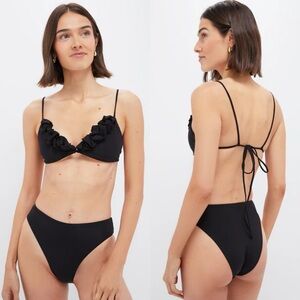 NWT Maygel Coronel Krassi Bikini Black OS